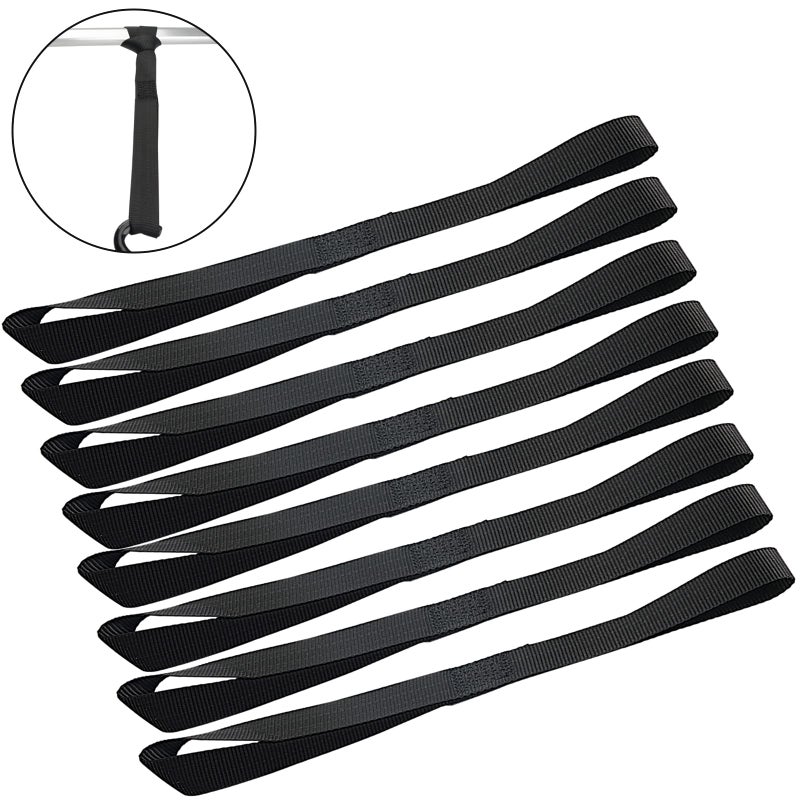 XSTRAP STANDARD Soft Loop Tie-Down Straps 8PK 1-1/16 x 18 inches - 3600LB Breaking Strength, Loops for Securing Trailering of Bikes, ATV, UTV, Motorcycles, Scooters, Dirt Bikes, Lawn Equipment, Black - Image 2